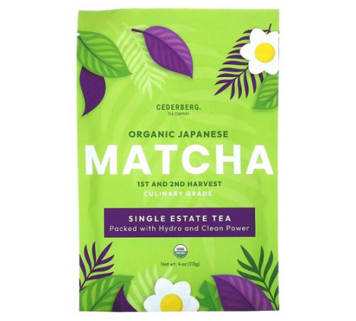 Cederberg Tea Co, органічний японський порошок матча, 113 г (4 унції) Cederberg Tea Co, органічний японський порошок матча, 113 г (4 унції)