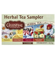 Celestial Seasonings, набір трав’яних чаїв, без кофеїну, 5 смаків, 18 чайних пакетиків, 31 г (1,1 унції)