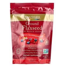 Spectrum Essentials, Мелене насіння льону зі змішаними ягодами, 12 унцій (340 г)