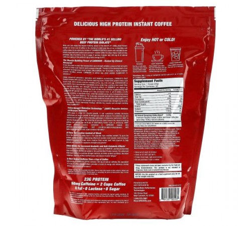MuscleMeds, Carnivor Coffee, ізолят яловичого протеїну, отриманий за допомогою біоінженерії, смажена кава преміальної якості, 1848 г (4,07 фунта) MuscleMeds, Carnivor Coffee, ізолят яловичого протеїну, отриманий за допомогою біоінженерії, смажена кава преміальної якості, 1848 г (4,07 фунта)