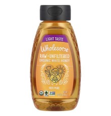 Wholesome Sweeteners, Organic White Honey, Raw, Unfiltered, 16 oz (454 g)