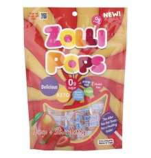 Zollipops, соски, манго й полуниця, 147 г (5,2 унції)