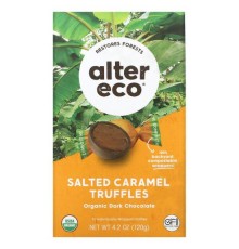 Alter Eco, Organic Salted Caramel Truffles, Dark Chocolate, 4.2 oz (120 g)