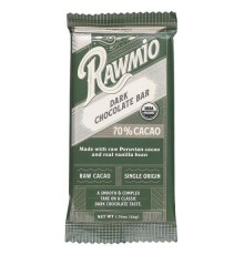 Rawmio, Батончик чорного шоколаду, 70 % какао, 50 г (1,76 унції)