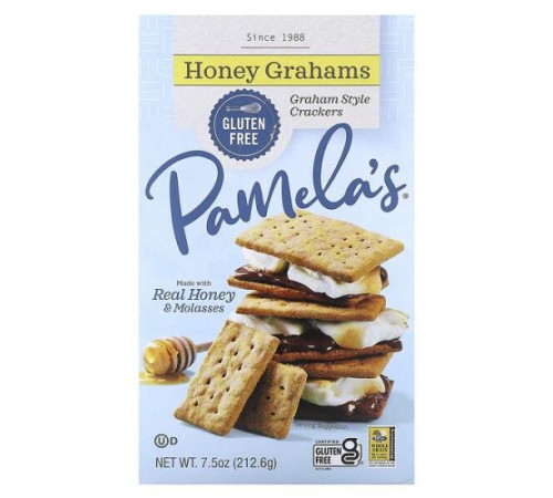 Pamela's Products, Мед Grahams, 7,5 унцій (213,6 г)