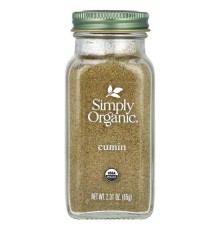 Simply Organic, Кмин, 65 г (2,31 унції)