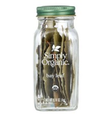 Simply Organic, лавровий лист, 4 г (0,14 унції)