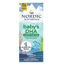 Nordic Naturals, Дитяча DHA, вегетаріанська, 1 рідка унція (30 мл)