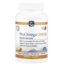 Nordic Naturals, ProOmega® 2000 Jr., полуниця, 60 капсул