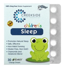 Creekside Natural Therapeutics, Children's Sleep, апельсиновий сон, 30 EZ Melts