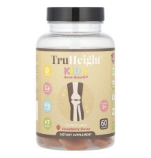 TruHeight, Kids, жувальні таблетки для росту кісток, для дітей від 2 років, зі смаком полуниці, 60 жувальних таблеток