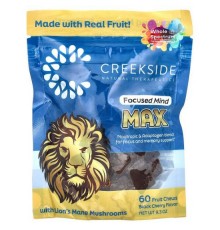 Creekside Natural Therapeutics, Focused Mind, Max, черешня, 60 жувальних таблеток із фруктами