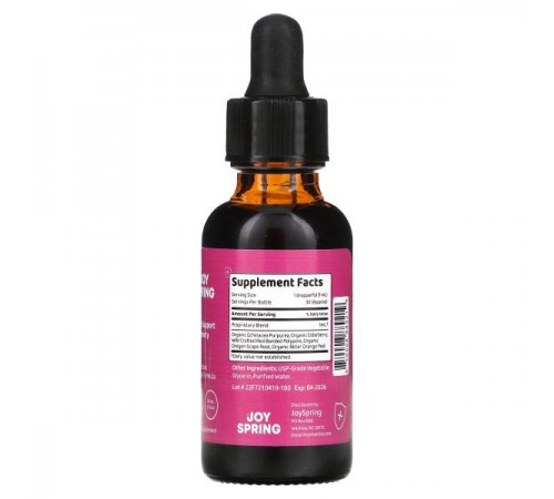 JoySpring, Immune Boost with Echinacea, 1 fl oz (30 ml) JoySpring, Immune Boost with Echinacea, 1 fl oz (30 ml)