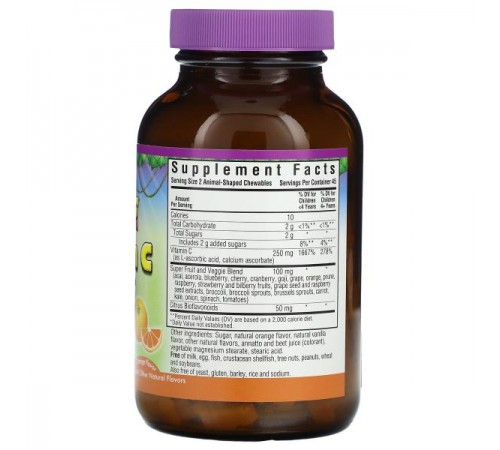 Bluebonnet Nutrition, Super Earth, Rainforest Animalz, вітамін C, натуральний апельсиновий смак, 90 жувальних таблеток у формі тваринок Bluebonnet Nutrition, Super Earth, Rainforest Animalz, вітамін C, натуральний апельсиновий смак, 90 жувальних таблеток у формі тваринок