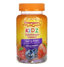 Emergen-C, Kidz, щоденна підтримка імунітету, ягоди, 44 жувальні таблетки