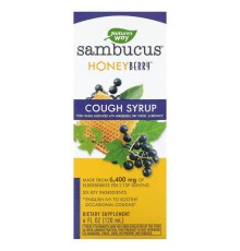 Nature's Way, Sambucus, сироп від кашлю з медовими ягодами, 120 мл (4 рідк. унції)