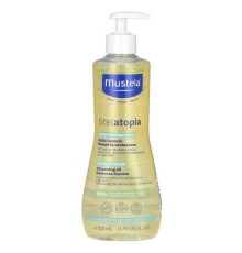 Mustela, Stelatopia, очищувальна олія із соняшником, для дуже сухої шкіри, без ароматизаторів, 500 мл (16,9 рідк. унції)