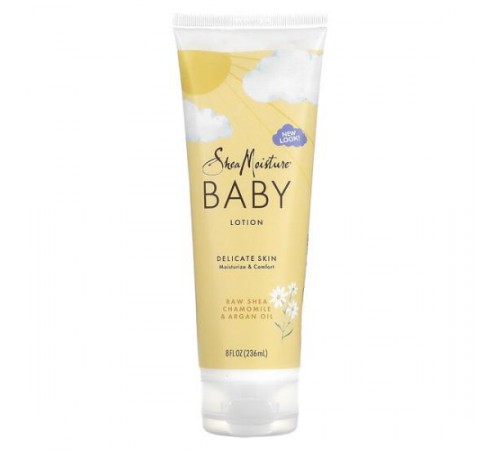 SheaMoisture, дитячий лосьйон для ніжної шкіри, необроблене масло ши, ромашка й арганова олія, 237 мл (8 рідк. унцій) SheaMoisture, дитячий лосьйон для ніжної шкіри, необроблене масло ши, ромашка й арганова олія, 237 мл (8 рідк. унцій)
