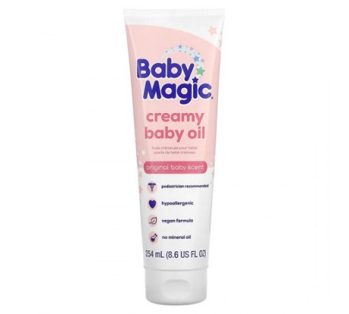 Baby Magic, кремова дитяча олія, оригінальна дитяча олія, 254 мл (8,6 рідк. унції) Baby Magic, кремова дитяча олія, оригінальна дитяча олія, 254 мл (8,6 рідк. унції)
