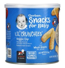 Gerber, Lil 'Crunchies, для малюків від 8 місяців, овочевий соус, 42 г (1,48 унції)