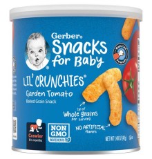 Gerber, Lil' Crunchies, для малюків від 8 місяців, палички зі смаком садових помідорів, 42 г (1,48 унції)