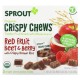 Sprout Organics, Crispy Chews, від 12 місяців і старше, червоні фрукти, буряк і ягоди з хрустким коричневим рисом, 5 пакетиків по 18 г (0,63 унції)