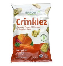 Sprout Organics, Crinklez, снек із нуту й овочів, для малюків від 12 місяців, гарбуз і морква, 42 г (1,48 унції)