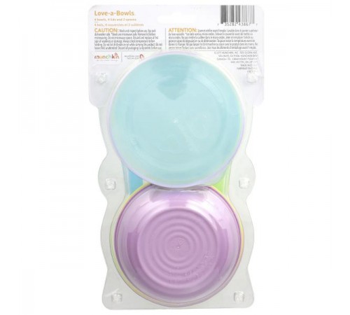Munchkin, Love-a-Bowls™, для дітей від 4 місяців, набір із 10 предметів Munchkin, Love-a-Bowls™, для дітей від 4 місяців, набір із 10 предметів