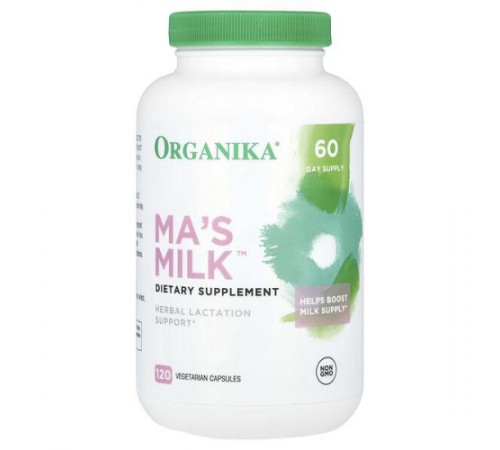 Organika, Ma's Milk, рослинна добавка для підтримки лактації, 120 рослинних капсул Organika, Ma's Milk, рослинна добавка для підтримки лактації, 120 рослинних капсул