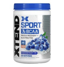 XTEND, Sport, 7 г BCAA, крижана блакитна малина, 345 г (12,2 унції)