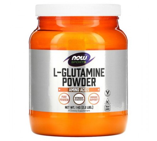 NOW Foods, спортивне харчування, L-глютамін у порошку, 1 кг (2,2 фунта)