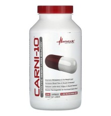 Metabolic Nutrition, Carni-10, карнітин, 5000 мг, 240 капсул (625 мг у капсулі)