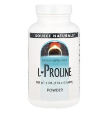 Source Naturals, L-пролін у вигляді порошку, 113,4 г (4 унції)