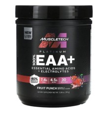 MuscleTech, Platinum, 100 % EAA+, фруктовий пунш, 393 г (13,86 унції)