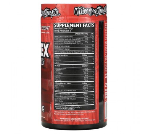VMI Sports, Aminogex, EAA/BCAA, карамели з червоними фруктами, 516 г (18,2 унції) VMI Sports, Aminogex, EAA/BCAA, карамели з червоними фруктами, 516 г (18,2 унції)