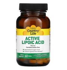 Country Life, Active Lipoic Acid, Time Release, 300 mg, 60 Tablets