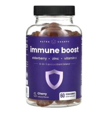 NutraChamps, Imune Boost, вишня, 60 веганських жувальних мармеладок