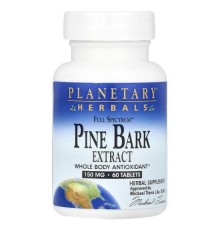 Planetary Herbals, Full Spectrum™, екстракт кори сосни, 300 мг, 60 таблеток (150 мг в 1 таблетці)