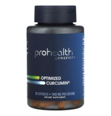 ProHealth Longevity, Optimized Curcumin, 1000 мг, 60 капсул (500 мг в 1 капсулі)