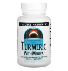 Source Naturals, Куркума з Мерівою, 500 мг, 120 табл