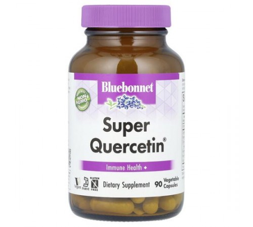 Bluebonnet Nutrition, суперкверцетин, 90 рослинних капсул Bluebonnet Nutrition, суперкверцетин, 90 рослинних капсул