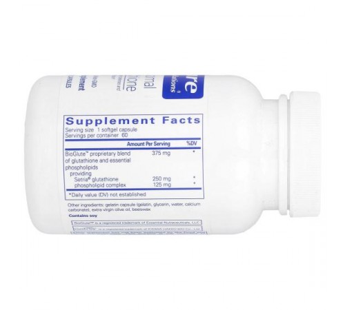 Pure Encapsulations, ліпосомальний глутатіон, 60 капсул Pure Encapsulations, ліпосомальний глутатіон, 60 капсул