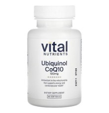 Vital Nutrients, коензим Q10, убіхінол, 100 мг, 60 капсул