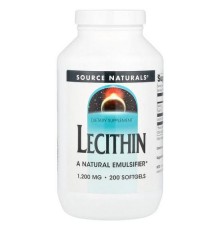 Source Naturals, лецитин, 1200 мг, 200 капсул