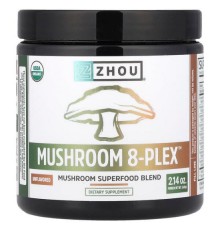 Zhou Nutrition, Грибний порошок 8-Plex, 2,14 унції (60 г)