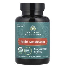 Ancient Nutrition, Multi Mushroom, щоденний імунний захист, 30 таблеток