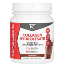 KetoLogic, гідролізат колагену, шоколад, 454 г (16,2 унції)