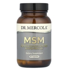 Dr. Mercola, МСМ, метилсульфонілметановий сірчаний комплекс, 60 капсул