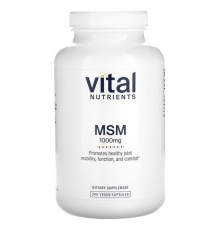 Vital Nutrients, МСМ, 1000 мг, 240 веганських капсул