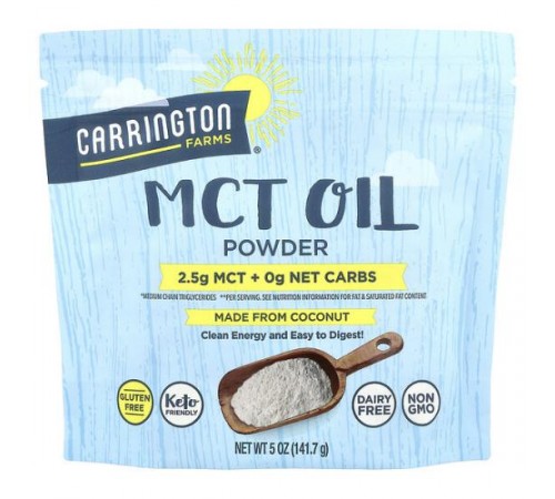 Carrington Farms, MCT, олія в порошку, 141,7 г (5 унцій)